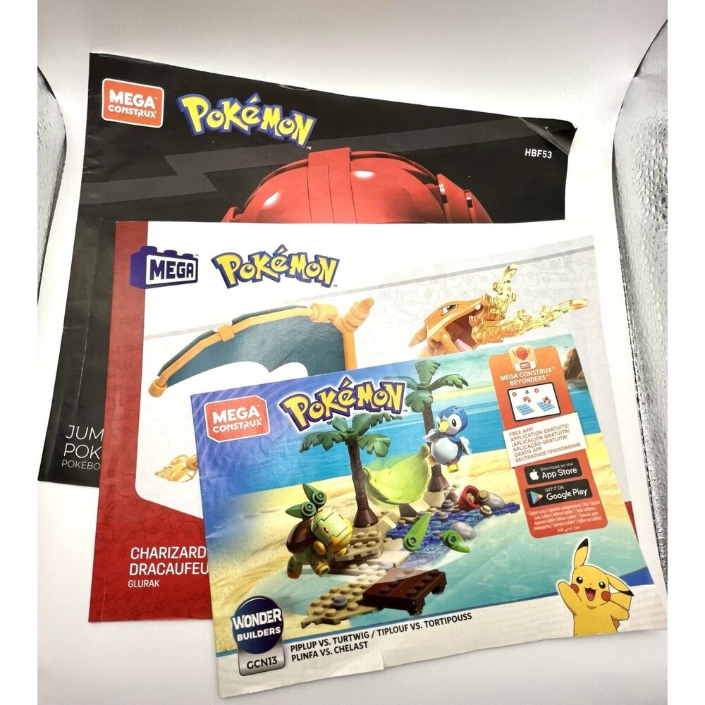 Mega Construx Pokemon Booklet Manual Lot Booklets only